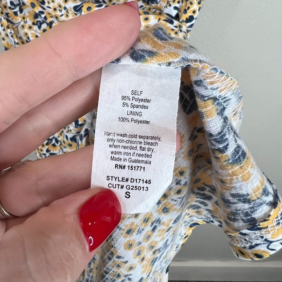 GILLI Women's Floral Print Fit & Flare Sundress Sleeveless Multicolor Size Small - Picture 7 of 11